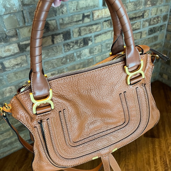 Chloe Medium Marcie Leather Satchel - Picture 1 of 7